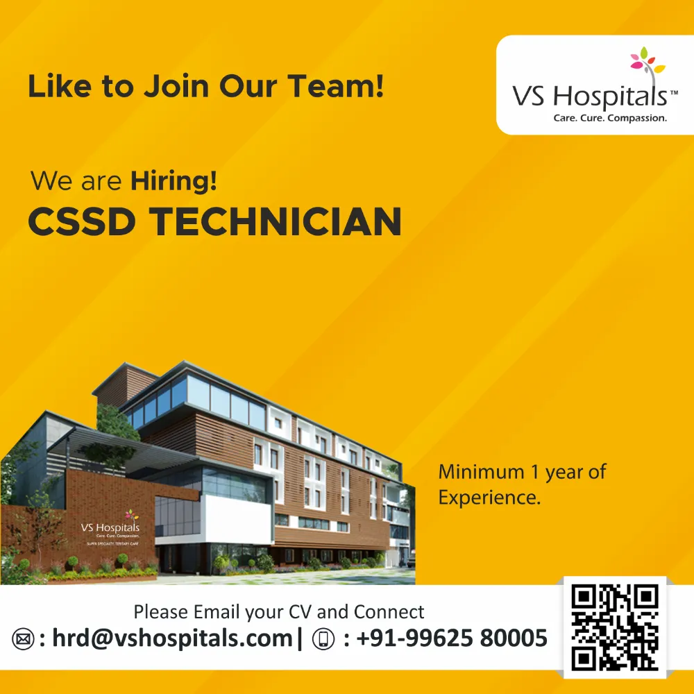Job Vacancy Ads - CSSD Technician
