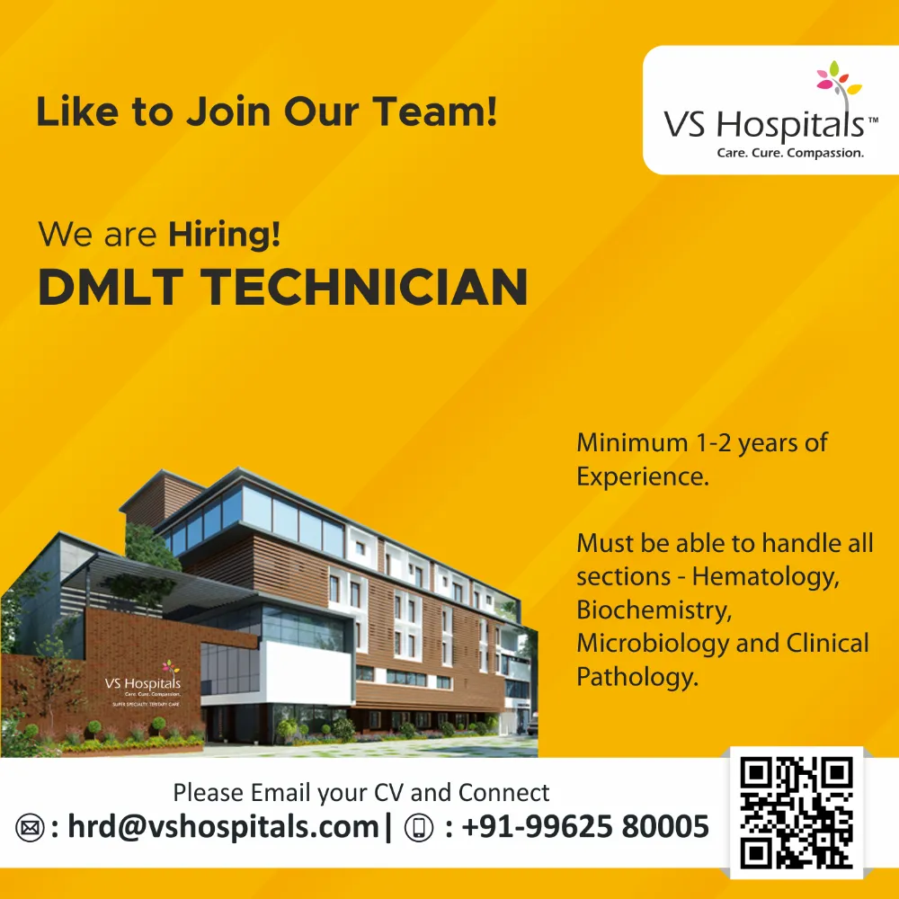 Job Vacancy Ads - DMLT Technician